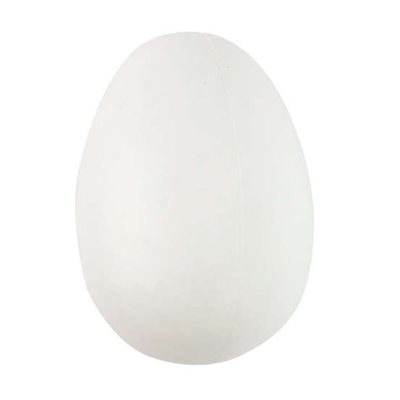 White fake plastic egg
